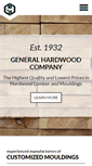 Mobile Screenshot of generalhardwood.com